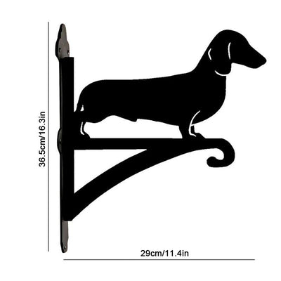 Dachshund Dog Metal Hanging Bracket Plant Stand PS011