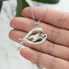 Ragdoll Cat Sleeping Angel Stainless Steel Necklace SN166