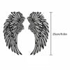 1 Pair Angel Wings Metal Wall Art With Led Lights