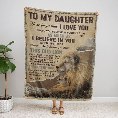 To My Daughter - From Dad - A933 - Premium Blanket