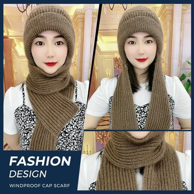 Integrated Ear Protection Windproof Cap Scarf