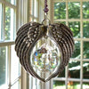 Angel Wings Crystal and Pewter Wings Suncatcher