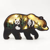 Walking Panda Carving Handcraft Gift