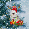 Christmas Pet Dog Wooden Pendant