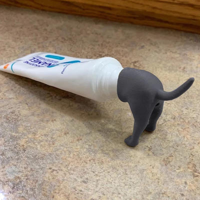 Pooping Dog Butt Toothpaste Topper