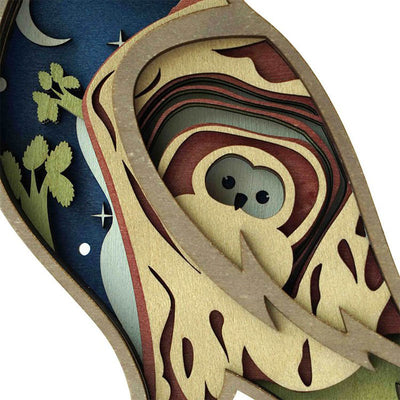 Barn Owl Carving Handcraft Gift