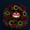 Halloween Pumpkin Wreath Door Decoration Hanging Wreath