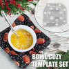 Bowl Cozy Template Cutting Ruler Set - 2PCS (with Instructions)