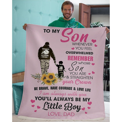 To My Son - From Dad - A327 - Premium Blanket