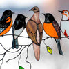 Birds Stained Glass Window Hangings