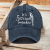 Retro It's 5 O'clock Somewhere Print Baseball Cap