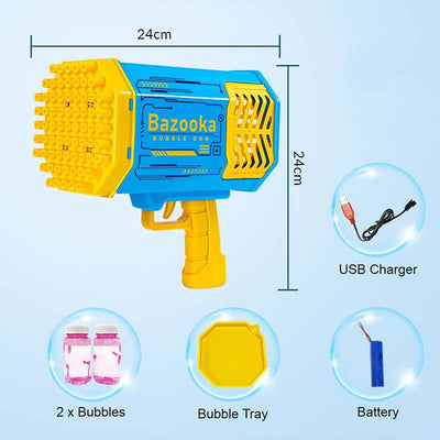 Upgraded Bubble Gun Toy with Colorful Lights