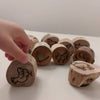 9 Pieces Animal Tracks Playdoh Stamps