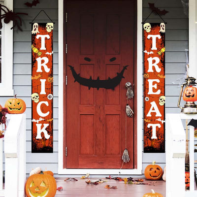 Halloween Porch Sign Hanging Banner