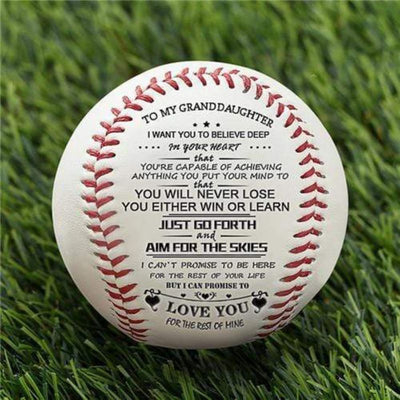 To My Granddaughter - You Will Never Lose - Baseball