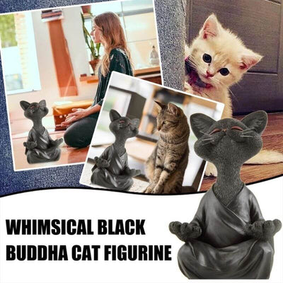 Happy Buddha Cat