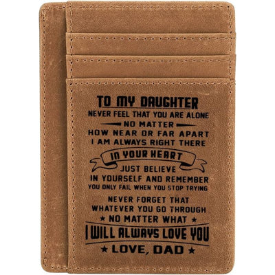 Dad To Daughter - No Matter What I Will Always Love You - Card Wallet