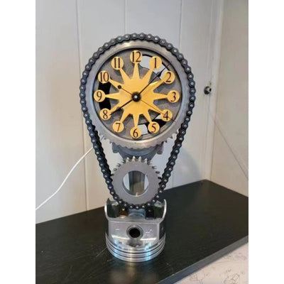 Handmade Motorized Rotating Chain Clock