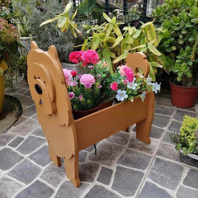 Yellow Chow Chow Planter AP018