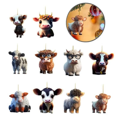 Cartoon Cow Decorative Ornament