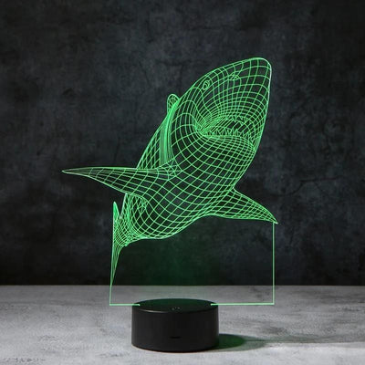 Shark 3D Illusion Lamp