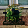 Memorial Metal Plaque for Fallen Soldiers - Freedom Isn't Free