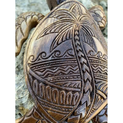 Hawaiian Turtle Art Carving