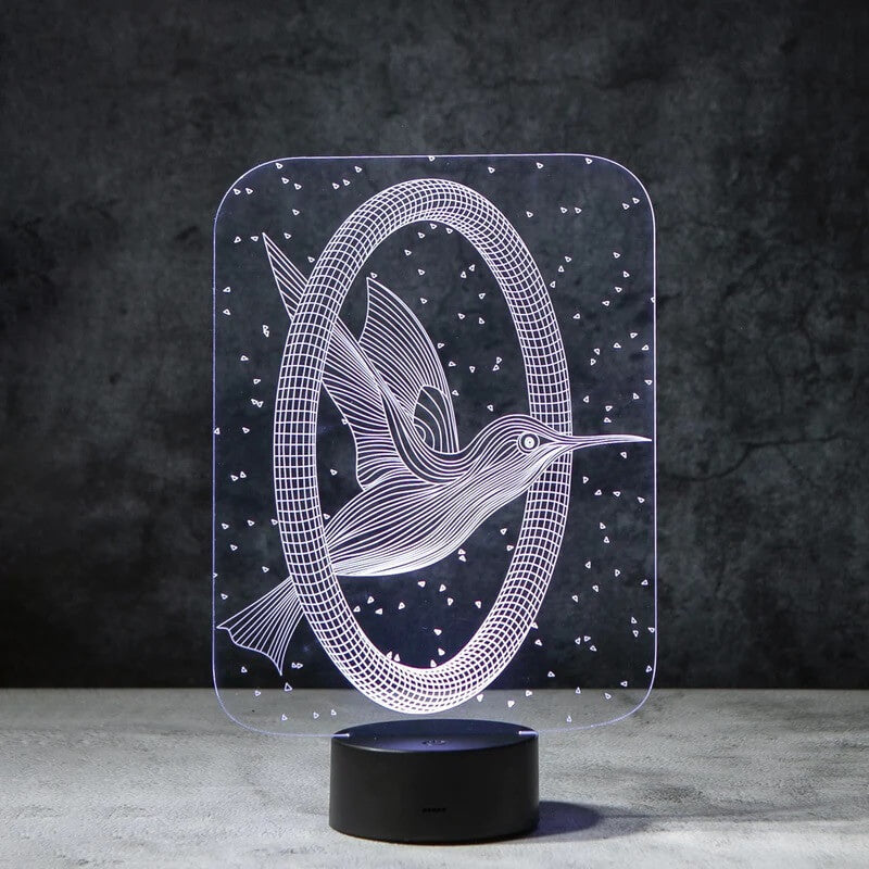 Hummingbird 3D Illusion Lamp