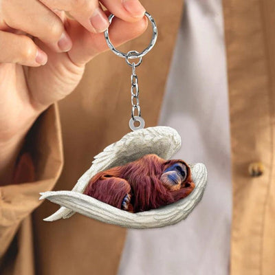 Sleeping Angel Acrylic Keychain Orangutan SA234