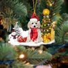 Poodle Christmas Ornament SM156