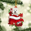 West Highland White Terrier In Gift Bag Christmas Ornament GB113