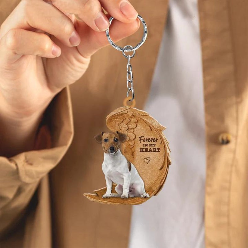 Jack Russell Terrier Forever In My Heart Acrylic Keychain FK009