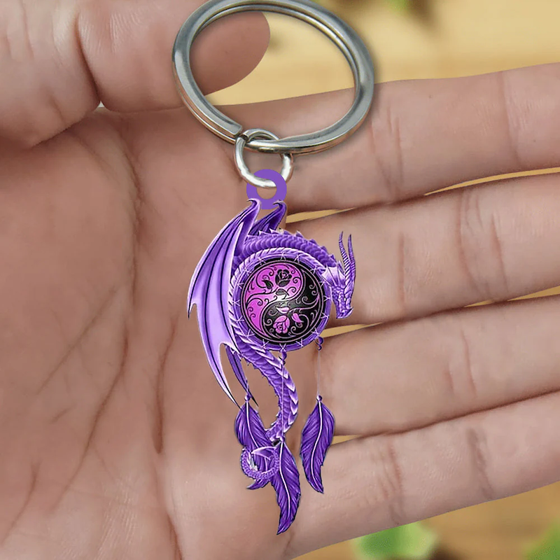 Gift For Dragon Lover Acrylic Keychain DK003