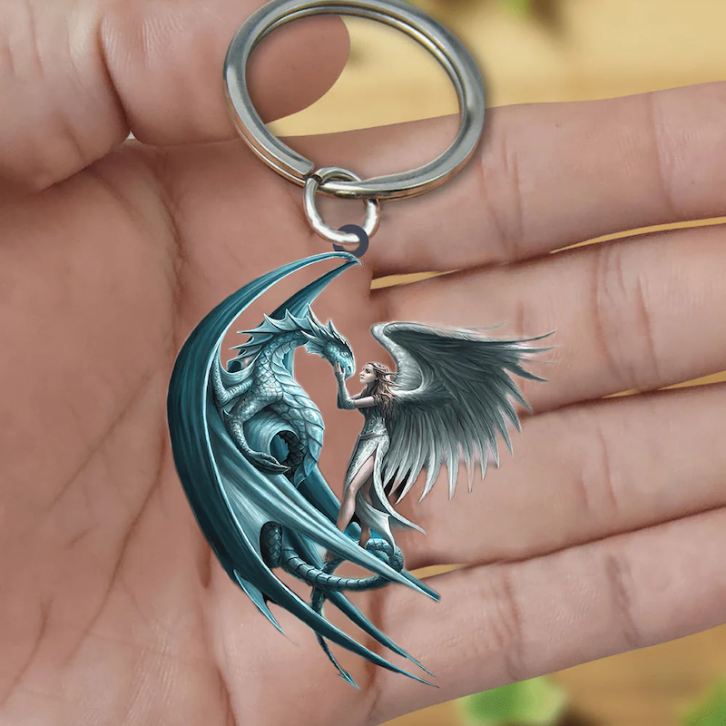 Gift For Dragon Lover Acrylic Keychain DK009