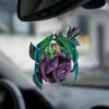 Dragon In Purple Rose Car Hanging Ornament PR130