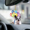 French Bulldog Puppy Fly With Bubbles Car Hanging Ornament BC007