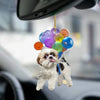 Shih Tzu Fly With Bubbles Car Hanging Ornament BC012