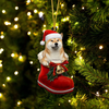 Shiba Inu In Santa Boot Christmas Hanging Ornament SB040