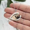 Pug Sleeping Angel Stainless Steel Necklace SN005