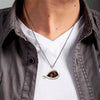 Chocolate Labrador Sleeping Angel Stainless Steel Necklace SN025