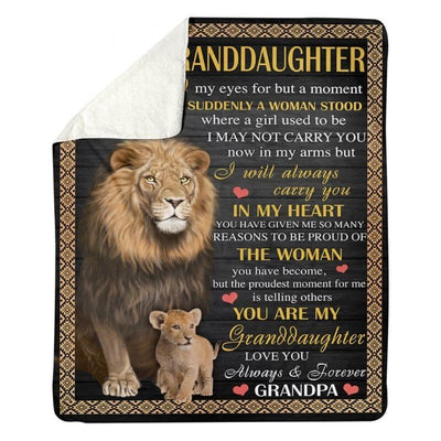 To My Granddaughter - From Grandpa - A383 - Premium Blanket