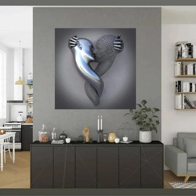 Love Heart 3D Effect Wall Art