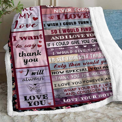 To My Girlfriend - From Boyfriend - B200 - Premium Blanket