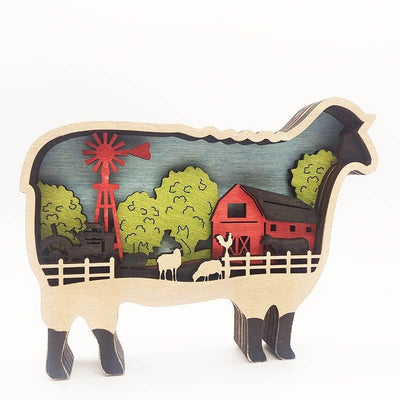 Animal Farm Carving Handcraft Gift