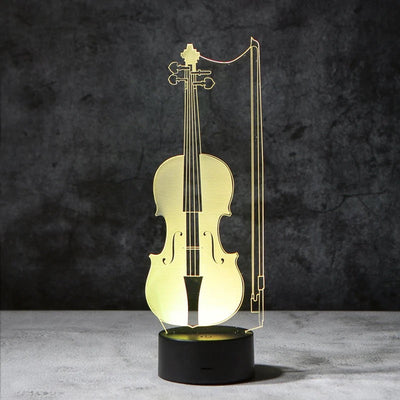 Violin 3D Illusion Lamp