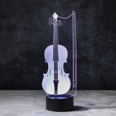 Violin 3D Illusion Lamp