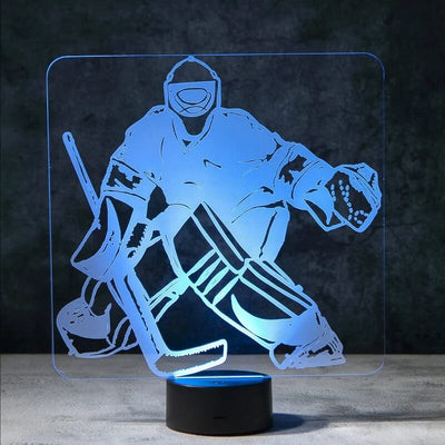 Hockey Goalie 3D Illusion Lamp