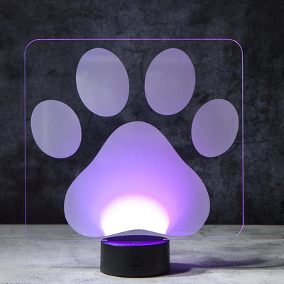 Dog Paw 3D Illusion Lamp